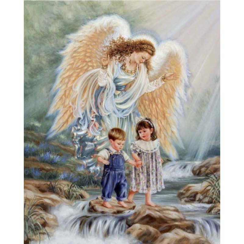 Full Drill - 5D DIY Diamond Painting Kits Angel Warm Family