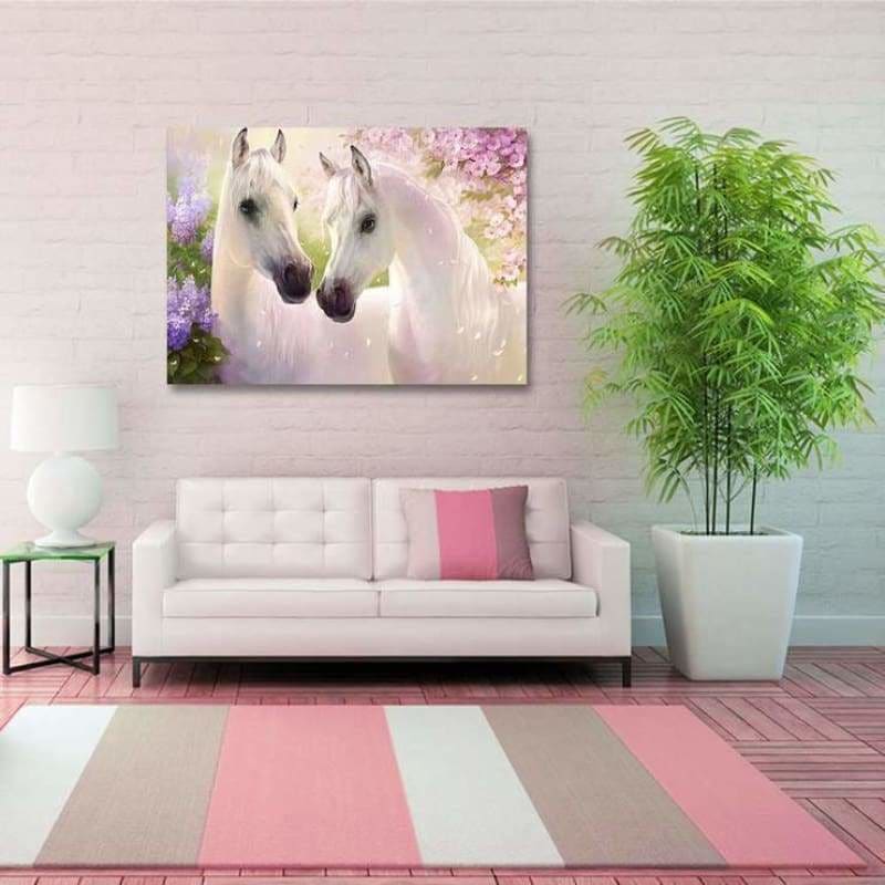 Full Drill - 5D DIY Diamond Painting Kits Animal White