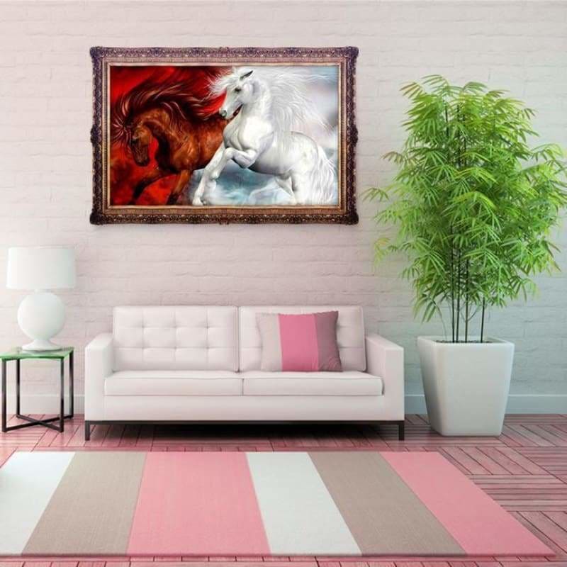 Full Drill - 5D DIY Diamond Painting Kits Artistic Red and