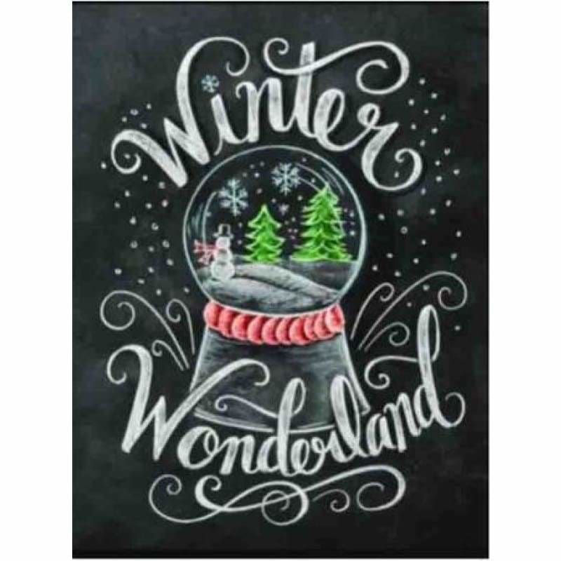 Full Drill - 5D DIY Diamond Painting Kits Blackboard Winter