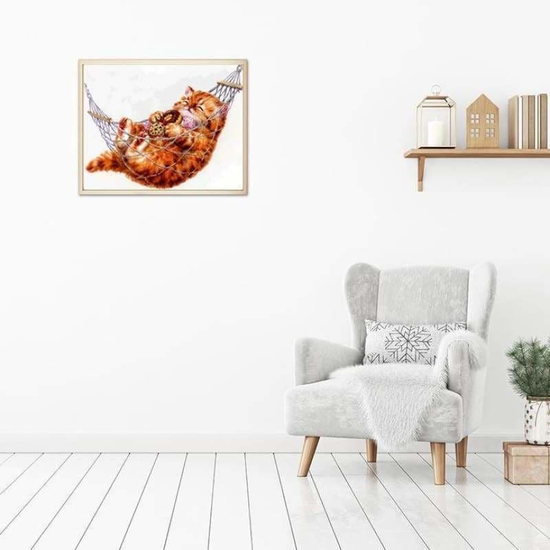 Full Drill - 5D DIY Diamond Painting Kits Cartoon Cat On