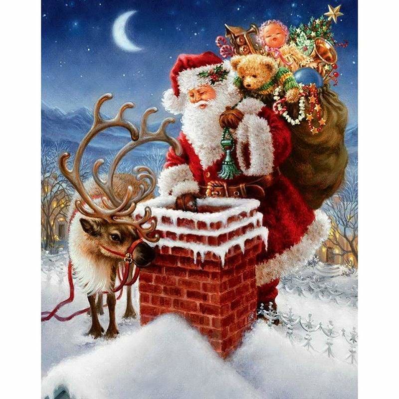 Full Drill - 5D DIY Diamond Painting Kits Cartoon Christmas