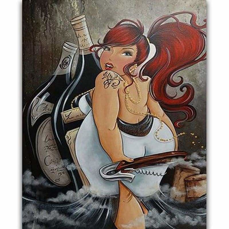 Full Drill - 5D DIY Diamond Painting Kits Cartoon Fat Woman