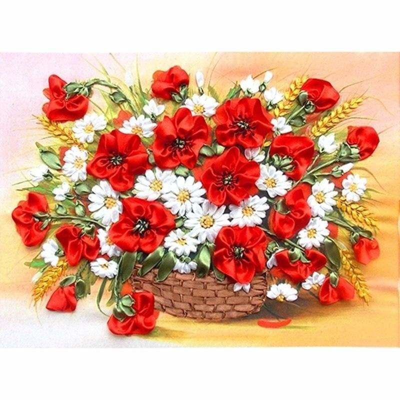 Full Drill - 5D DIY Diamond Painting Kits Cartoon Flowers