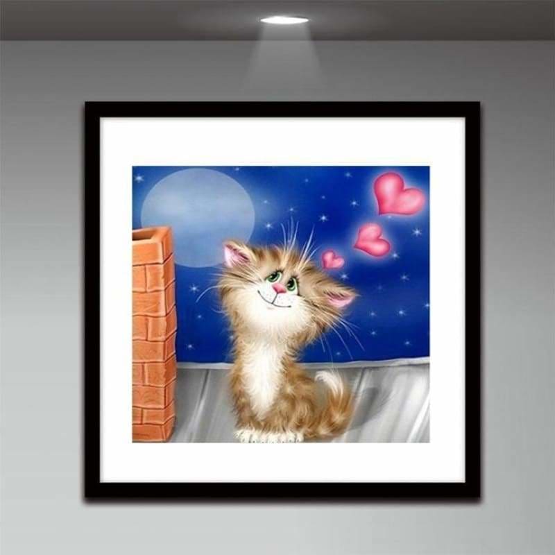 Full Drill - 5D DIY Diamond Painting Kits Cartoon Funny Cat