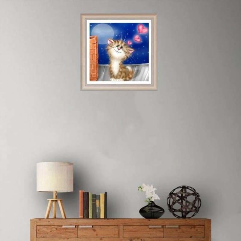 Full Drill - 5D DIY Diamond Painting Kits Cartoon Funny Cat