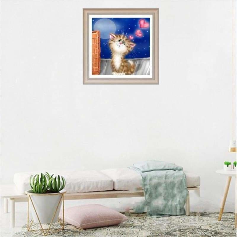 Full Drill - 5D DIY Diamond Painting Kits Cartoon Funny Cat