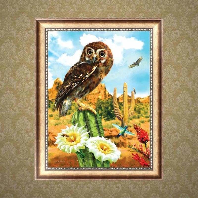 Full Drill - 5D DIY Diamond Painting Kits Cartoon Lovely Owl