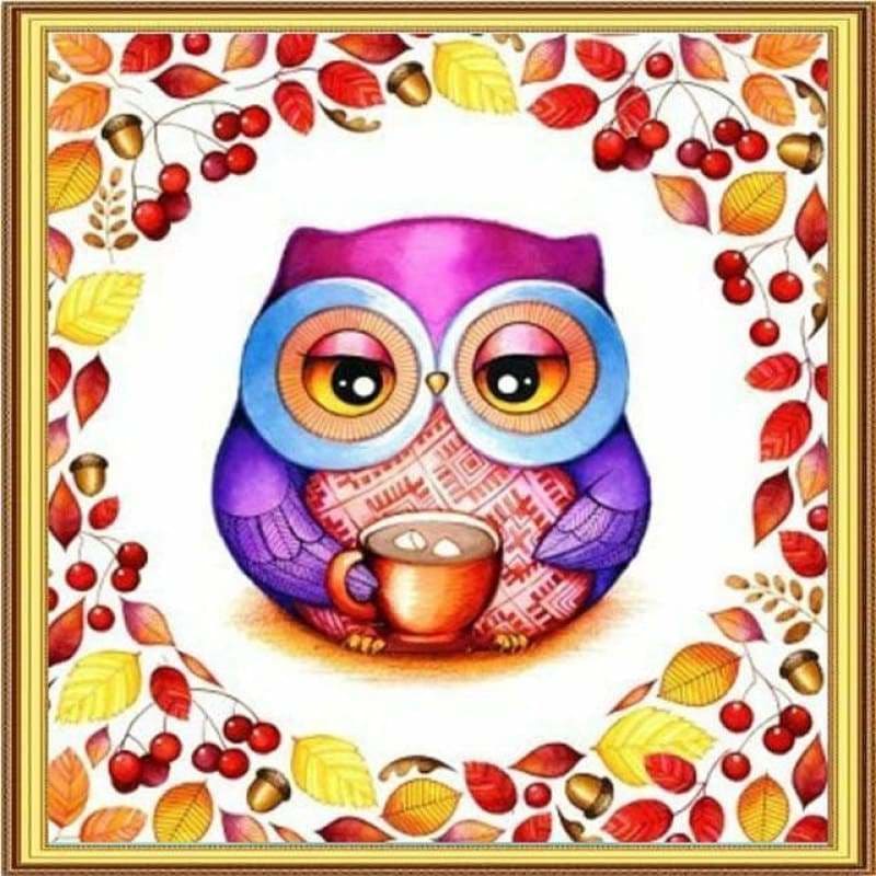 Full Drill - 5D DIY Diamond Painting Kits Cartoon Owl