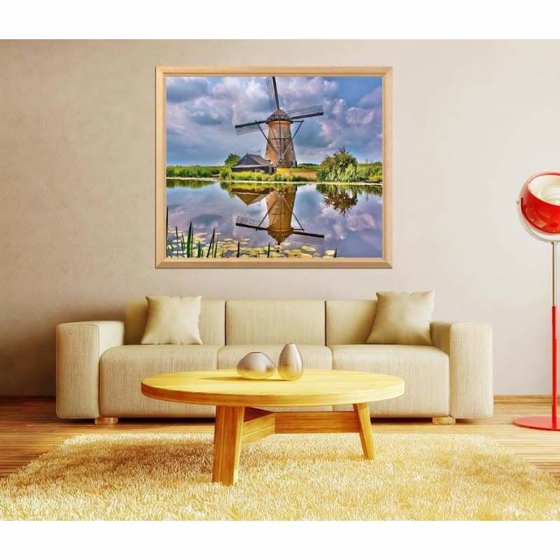 Full Drill - 5D DIY Diamond Painting Kits Cartoon Windmill