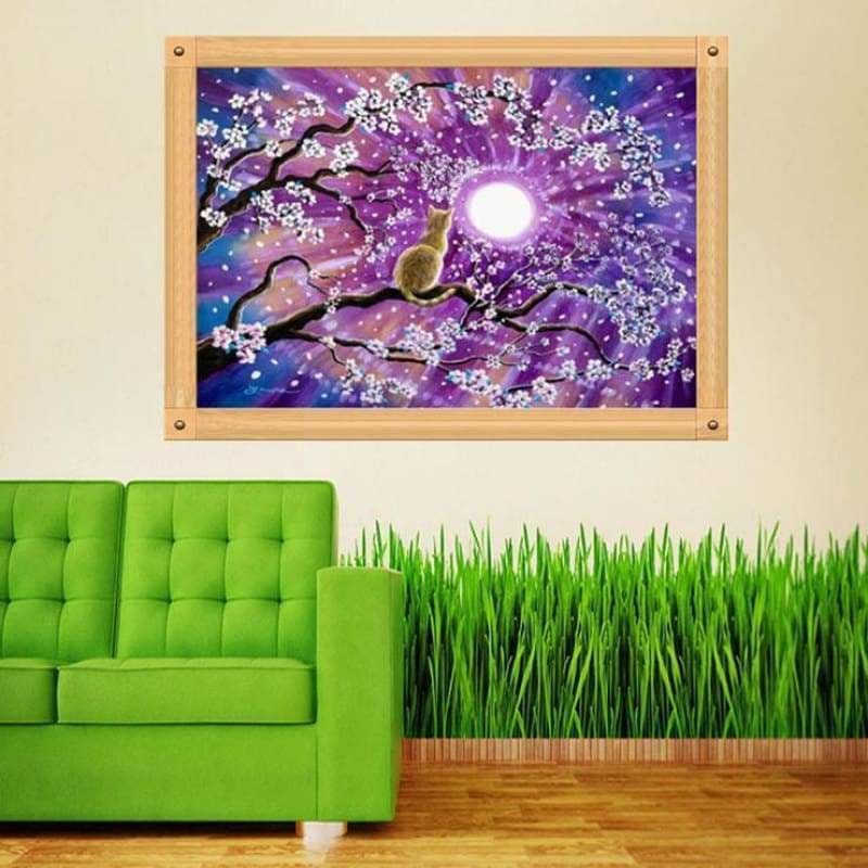 Full Drill - 5D DIY Diamond Painting Kits Dream Cat In The