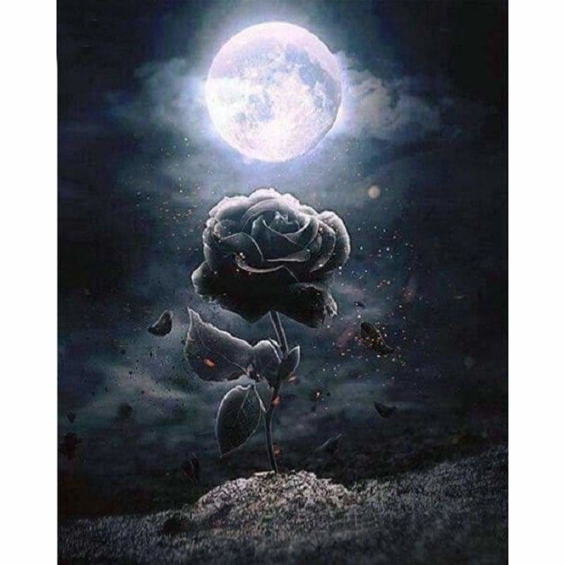 Full Drill - 5D DIY Diamond Painting Kits Dream Moon Rose -