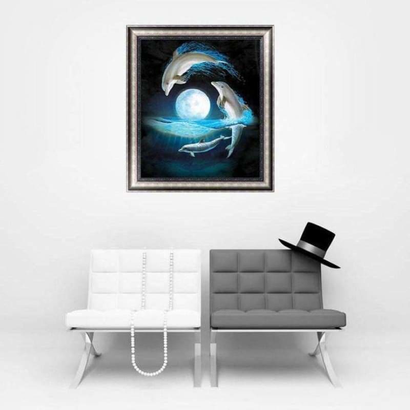 Full Drill - 5D DIY Diamond Painting Kits Dreamy Dolphins