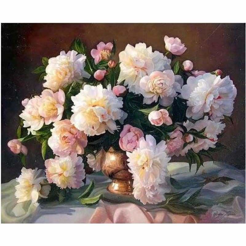 Full Drill - 5D DIY Diamond Painting Kits Peony Flowers in