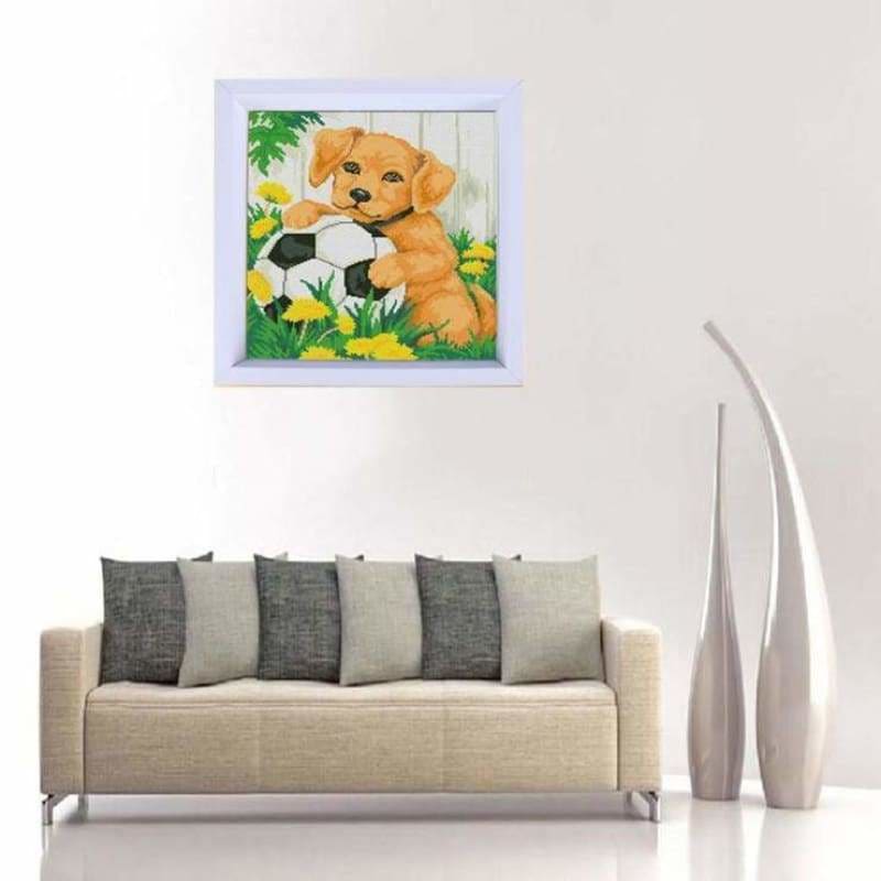 Full Drill - 5D DIY Diamond Painting Kits Pet Dog Football