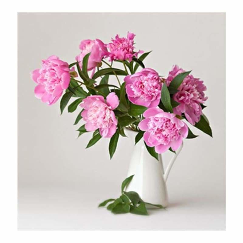 Full Drill - 5D DIY Diamond Painting Kits Pink Flowers in