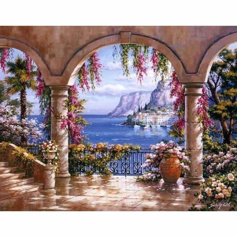 Full Drill - 5D DIY Diamond Painting Kits Seaside Scenery -