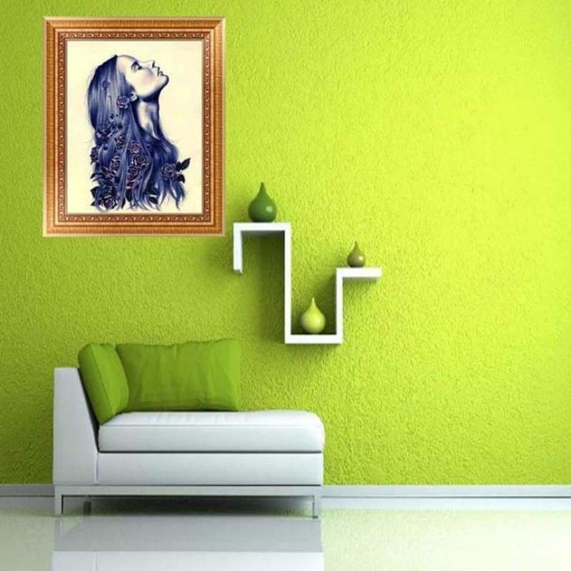 Full Drill - 5D DIY Diamond Painting Kits Sexy Girl Flower