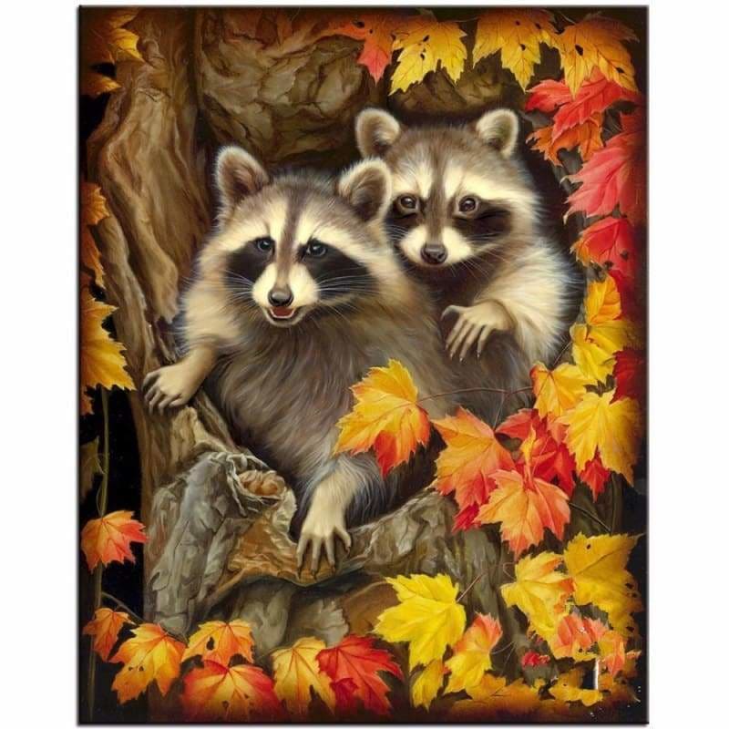 Full Drill - 5D Diy Diamond Painting Kits Silly Raccoon On
