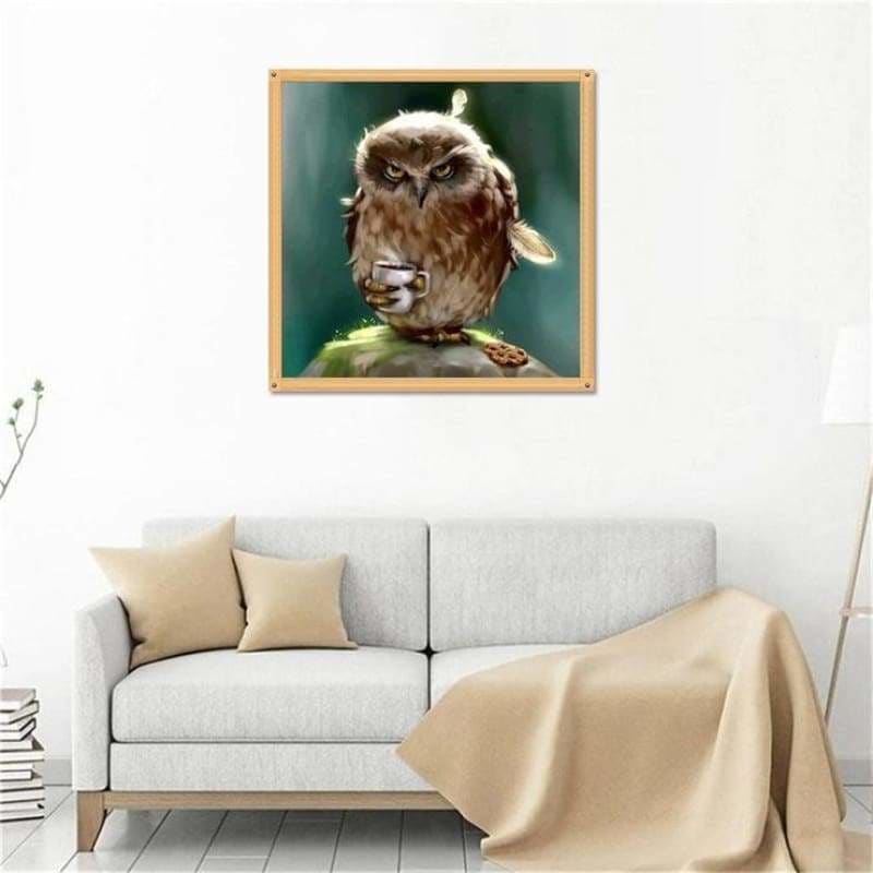 Full Drill - 5D DIY Diamond Painting Kits Watercolor Owl