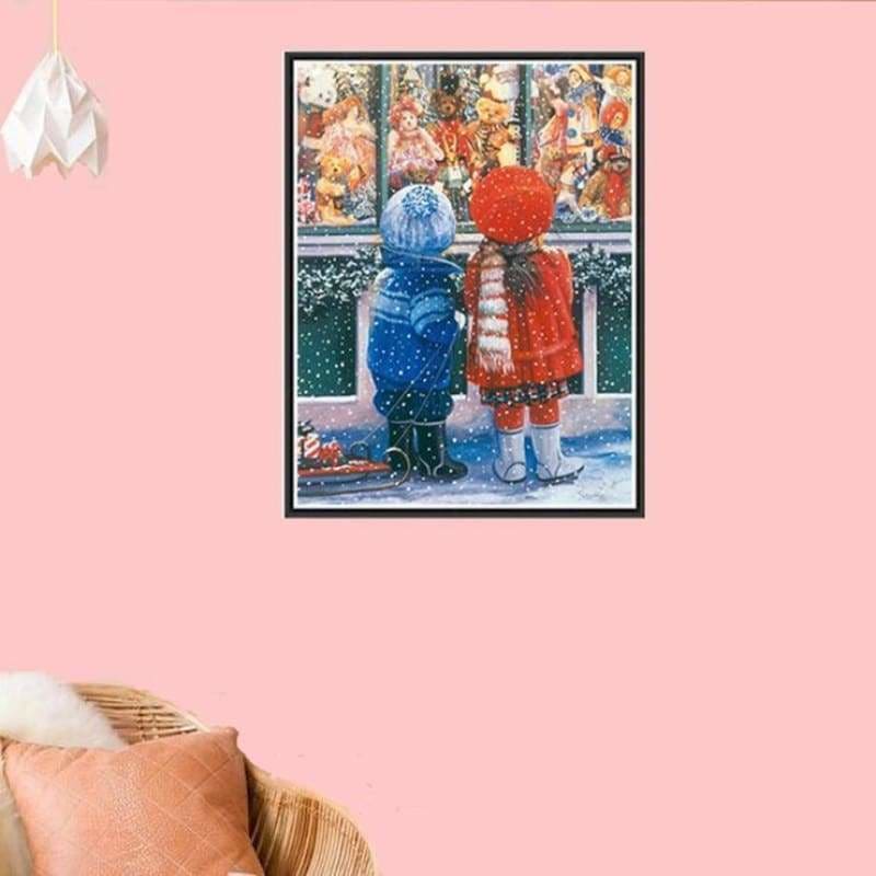 Full Drill - 5D DIY Diamond Painting Kits Winter Boy And