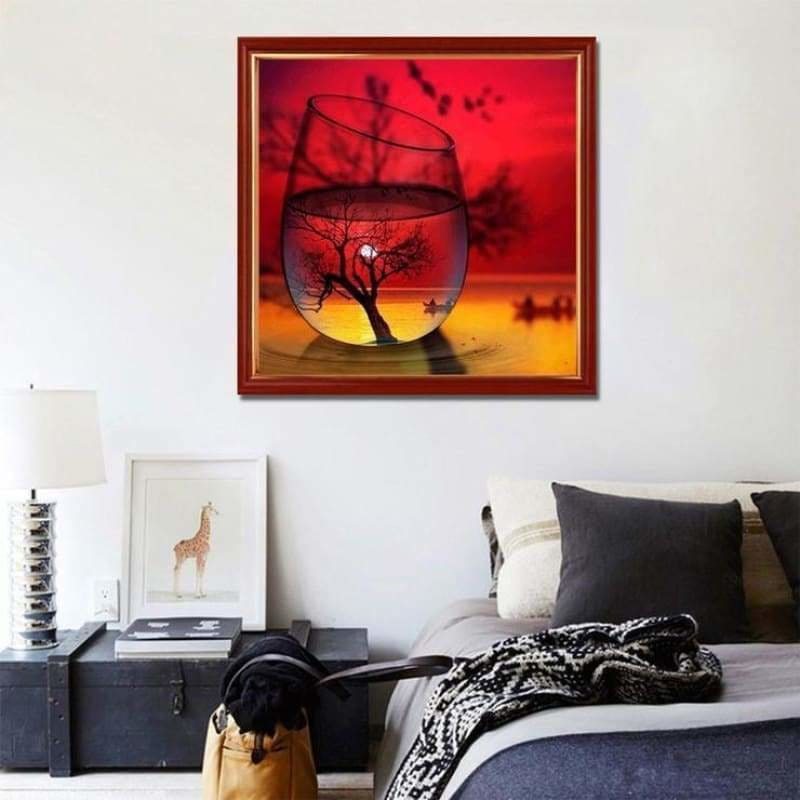 Full Drill - 5D DIY Diamond Painting Kits World In Glass