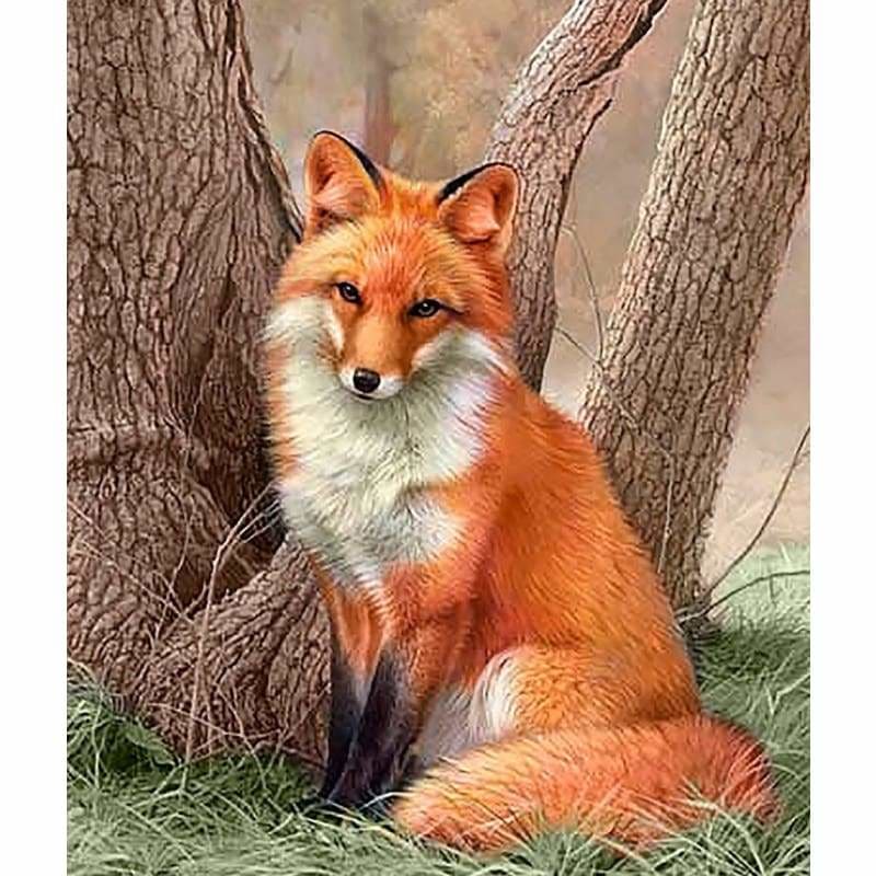 Full Square Drill Fox Full Drill - 5D Diy Diamond Painting