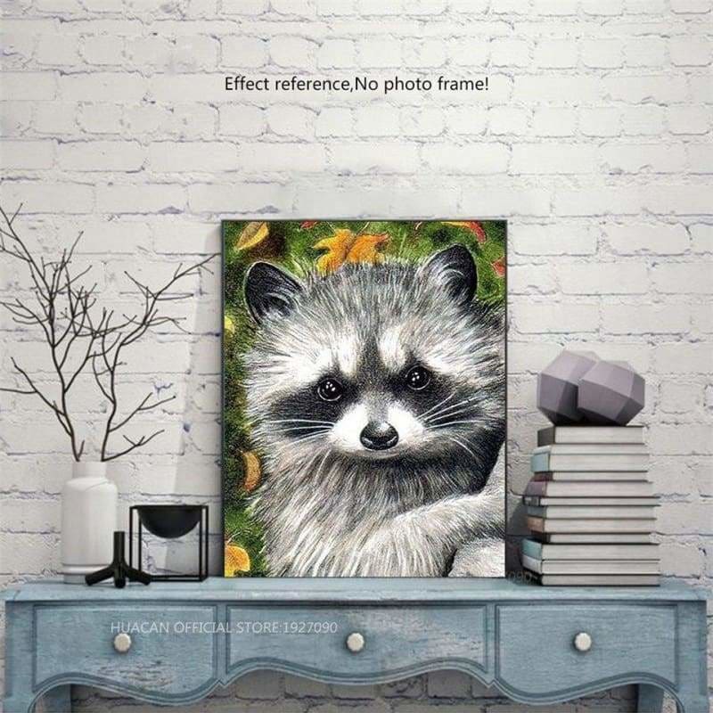 Full Square Drill Raccoon Full Drill - 5D Diy Embroidery