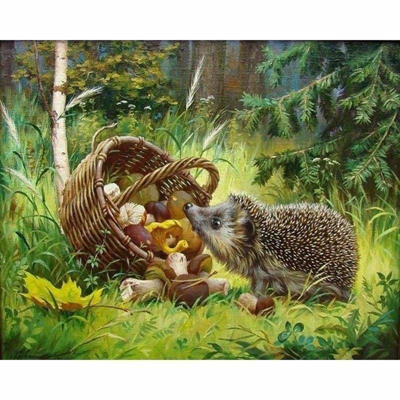 Hedgehog Full Drill - 5D Diy Diamond Painting Kits Mosaic -
