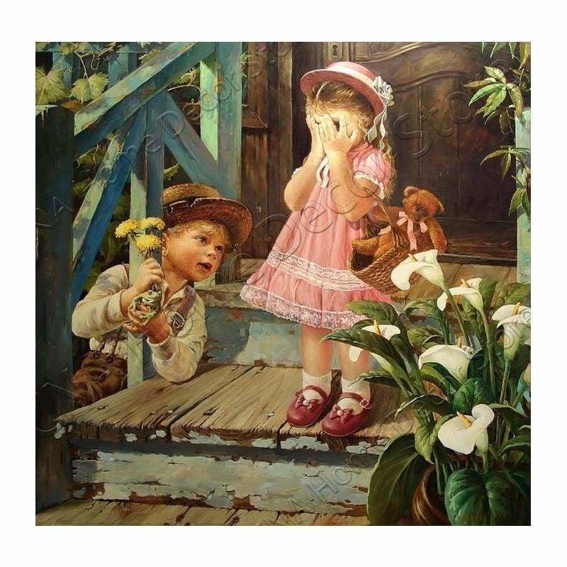 Hot Sale Boy And Girl Full Drill - 5D Diy Diamond Painting