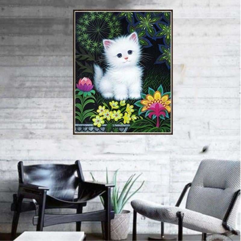 Hot Sale Cute Cat Full Drill - 5D Diy Stitch Diamond