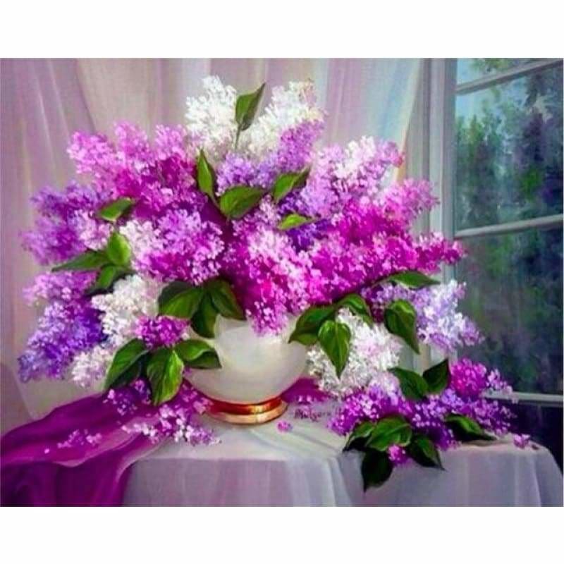 Hot Sale Flowers Pictures Wall Decor Full Drill - 5D Diy