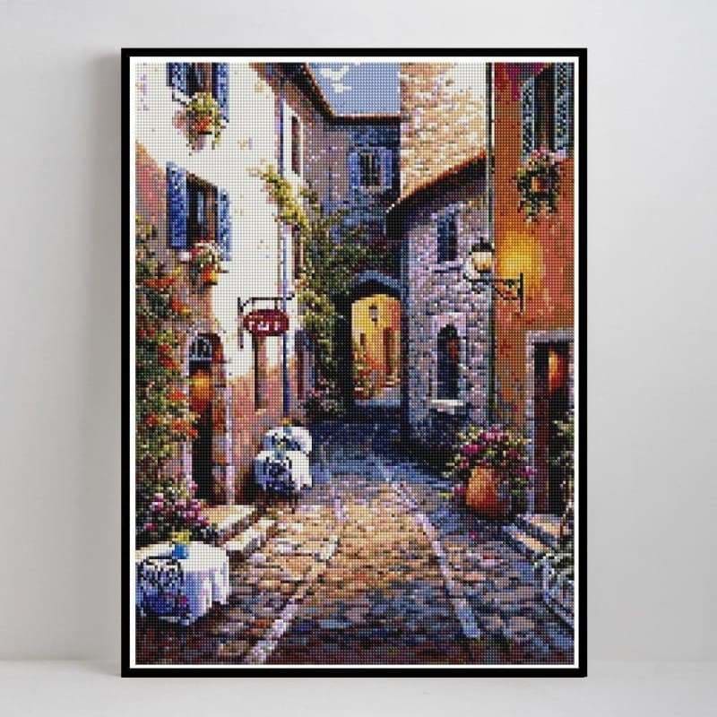 Hot Sale Landscape Street Wall Decor Full Drill - 5D Diy