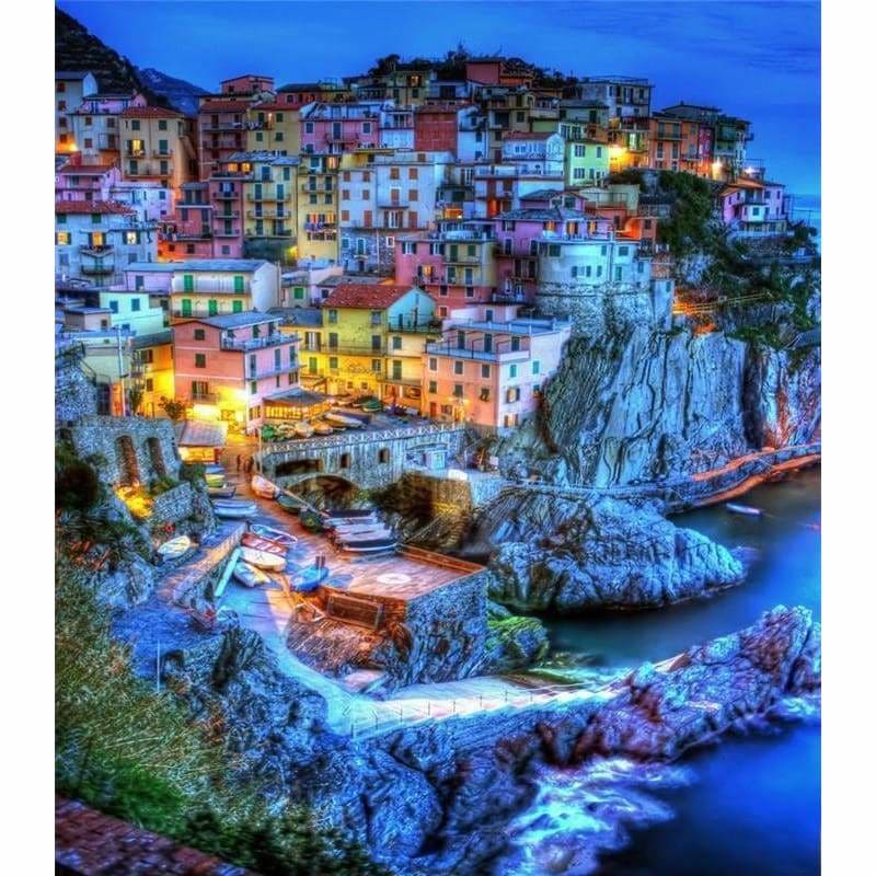 Hot Sale Landscape Town Wall Decor Full Drill - 5D Diy