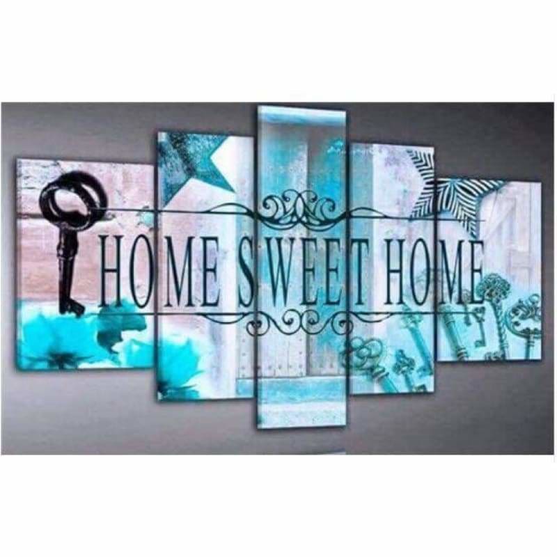 Large Size Sweet Home Multi Panel Picture Full Drill - 5D