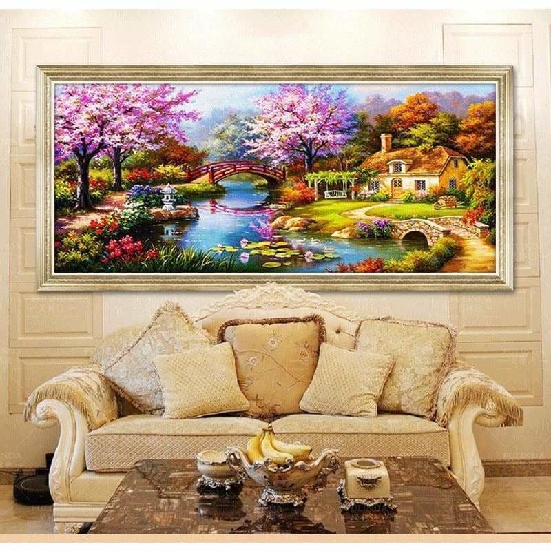 Large Sizes Wall Decor Landscape Nature Full Drill - 5D Diy