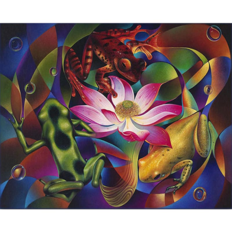 Modern Art Abstract Flower Pattern Full Drill - 5D Diy