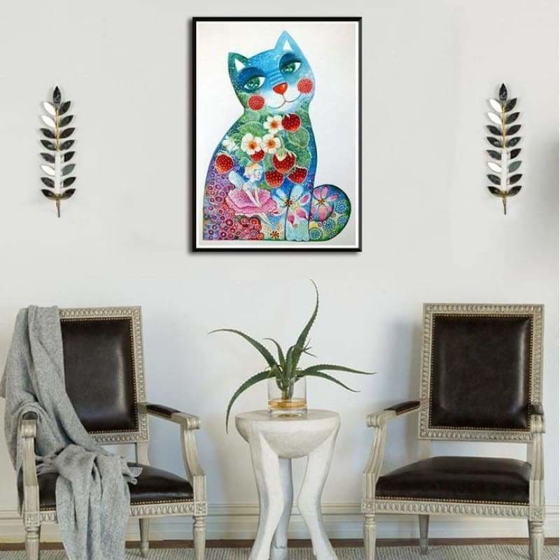 Modern Art Style Cat Full Drill - 5D Diy Diamond Painting