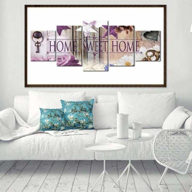 Modern Art Sweet Home Multi Panel Full Drill - 5D Diy