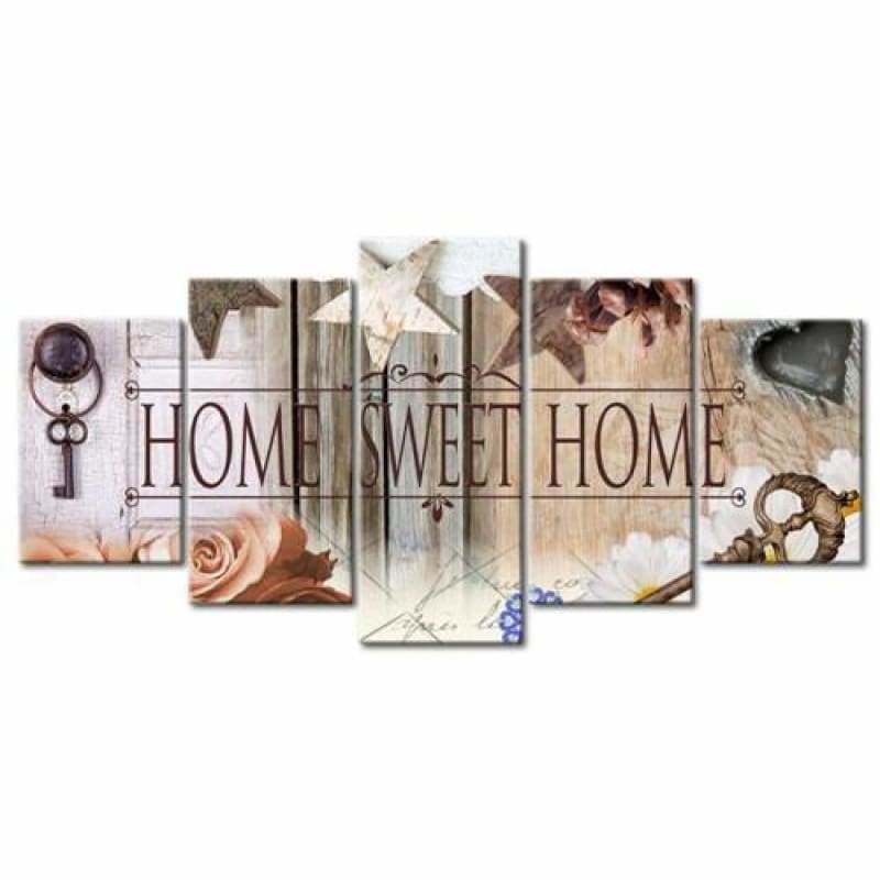 Modern Art Sweet Home Multi Panel Full Drill - 5D Diy