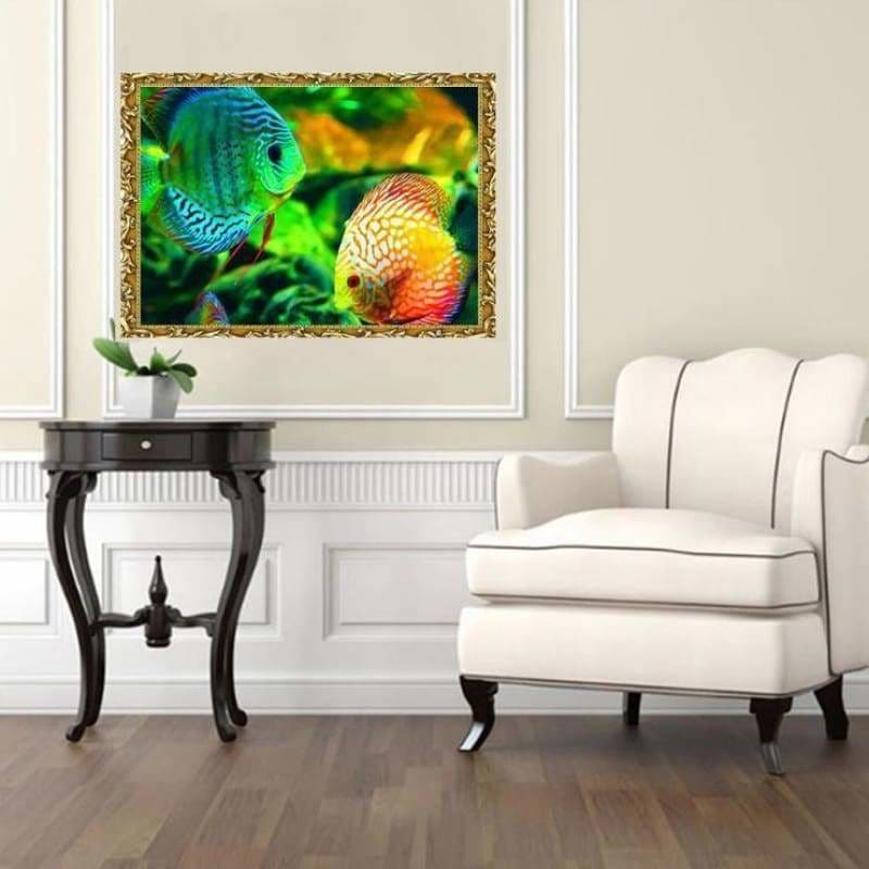 Mosaic Fish Picture Diy Full Drill - 5D Diamond Painting