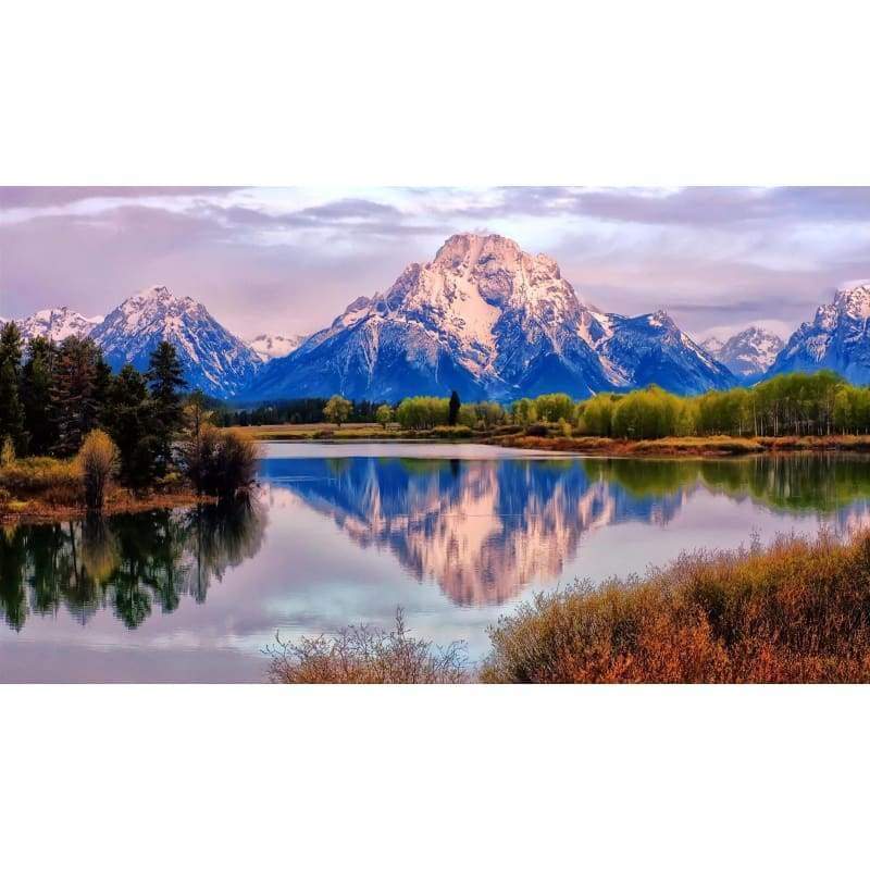 Mountain lake 04- Full Drill Diamond Painting - Special