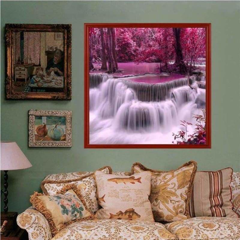 New Arrival Beautiful Autumn Series Waterfalls Diamond