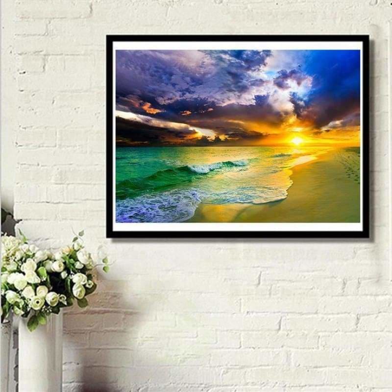 New Arrival Hot Sale Beach Summer Diamond Painting AF9023 -