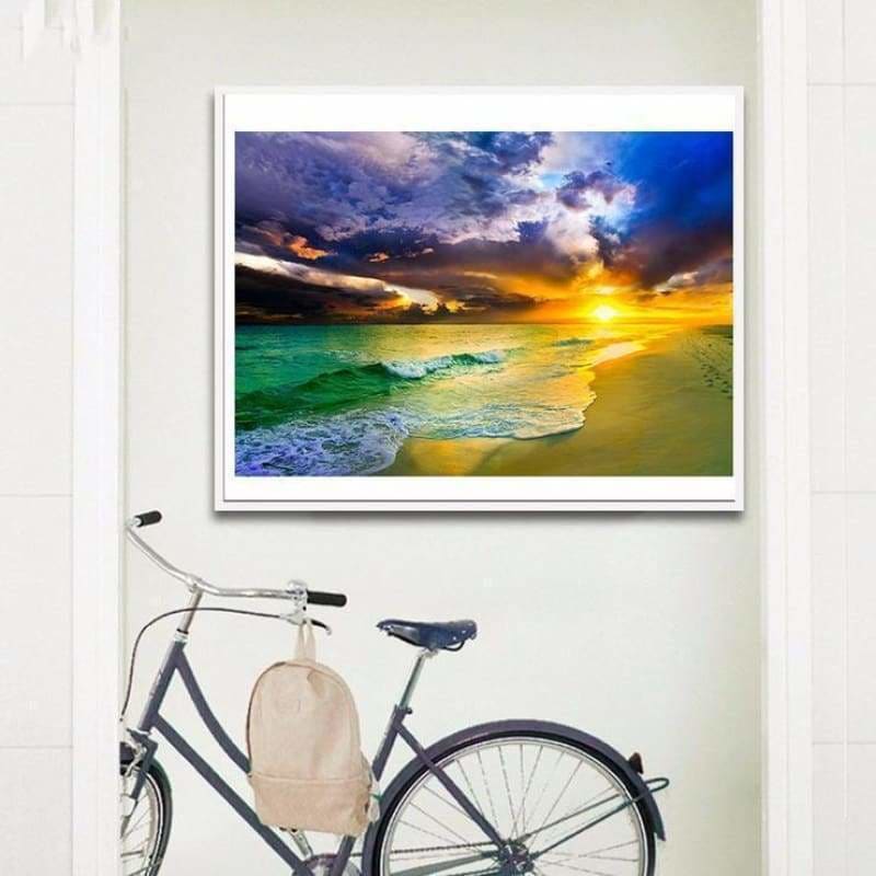 New Arrival Hot Sale Beach Summer Diamond Painting AF9023 -
