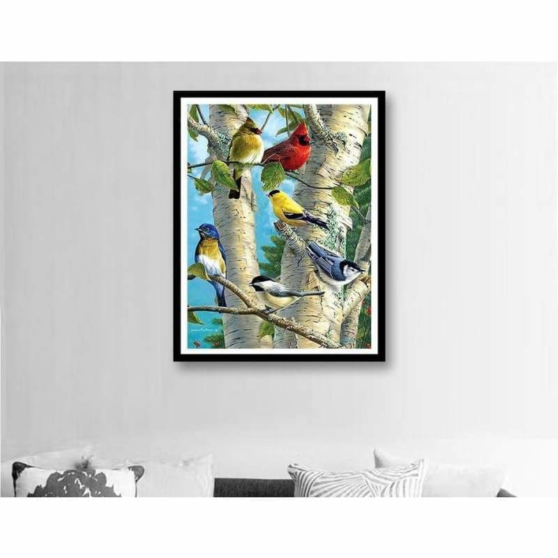 New Hot Sale Canvas Cute Bird Full Drill - 5D Diy Diamond