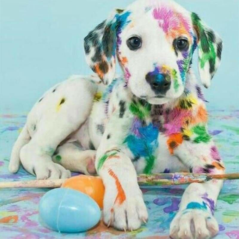 New Hot Sale Colorful Dog Wall Decor Full Drill - 5D Diy