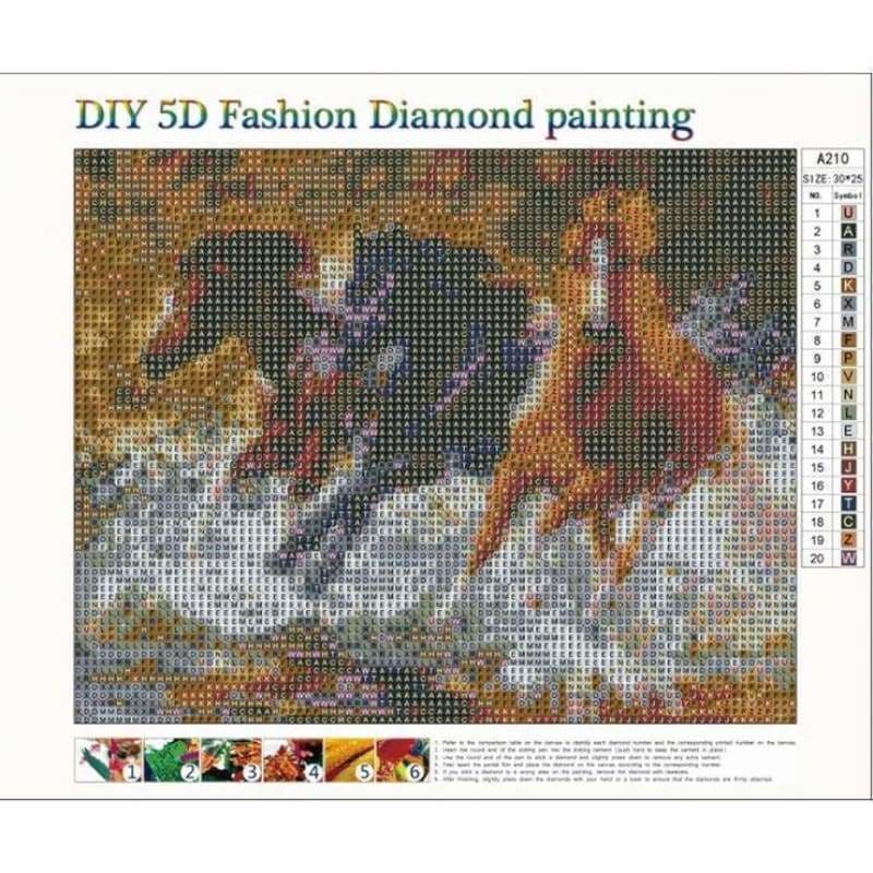 New Hot Sale Diamond Horse Picture Full Drill - 5D Diy