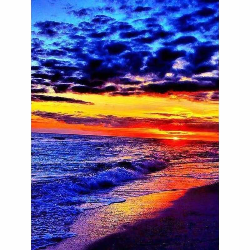 New Hot Sale Dream Sea Beach Sunset Full Drill - 5D Diy