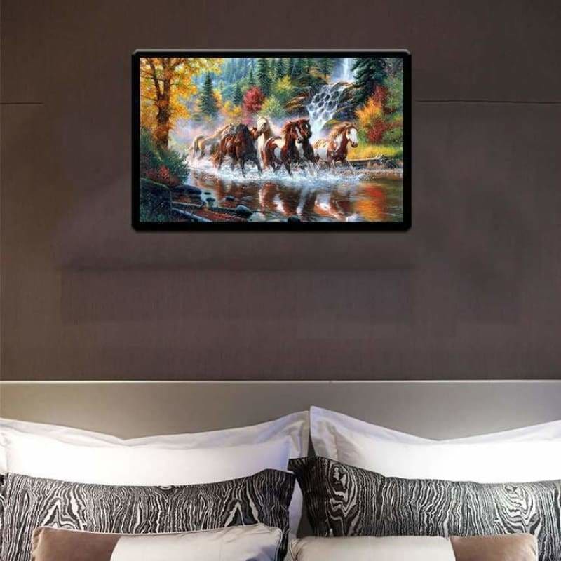 New Hot Sale Embroidery Animal Horse Full Drill - 5D Diy